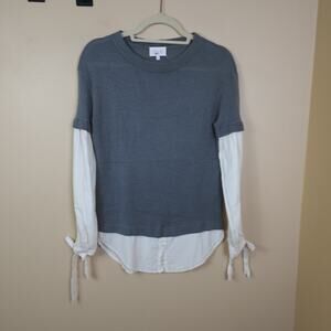 Devlin Layered Sweater Top With Tails Size XS